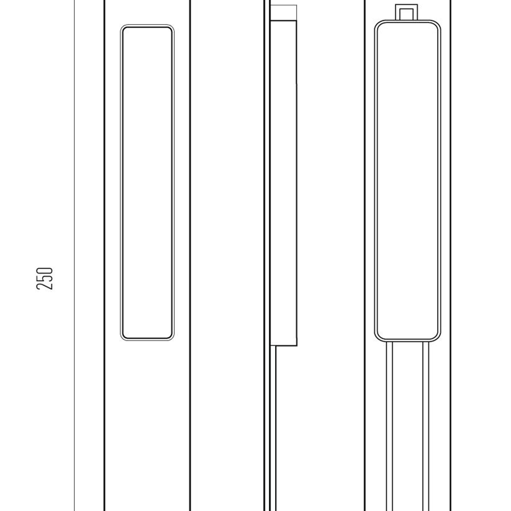 HB668 250mm Flush Pull gallery detail image