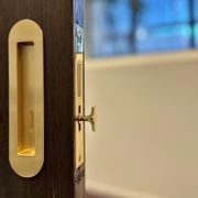 HB890 Brass Soft Edge Privacy Lock for Sliding Doors gallery detail image