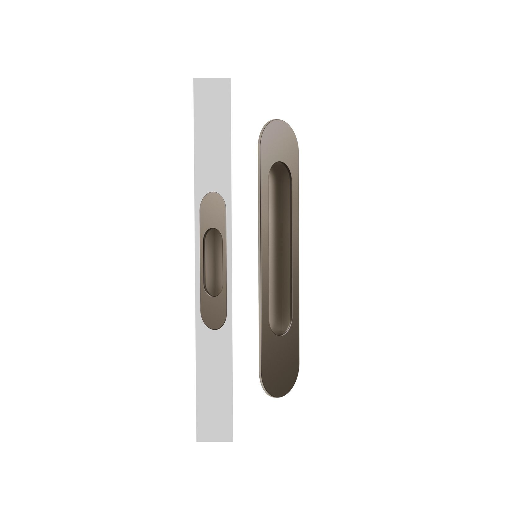 Mardeco Oval M-Series 9008 Flush Pull Set gallery detail image