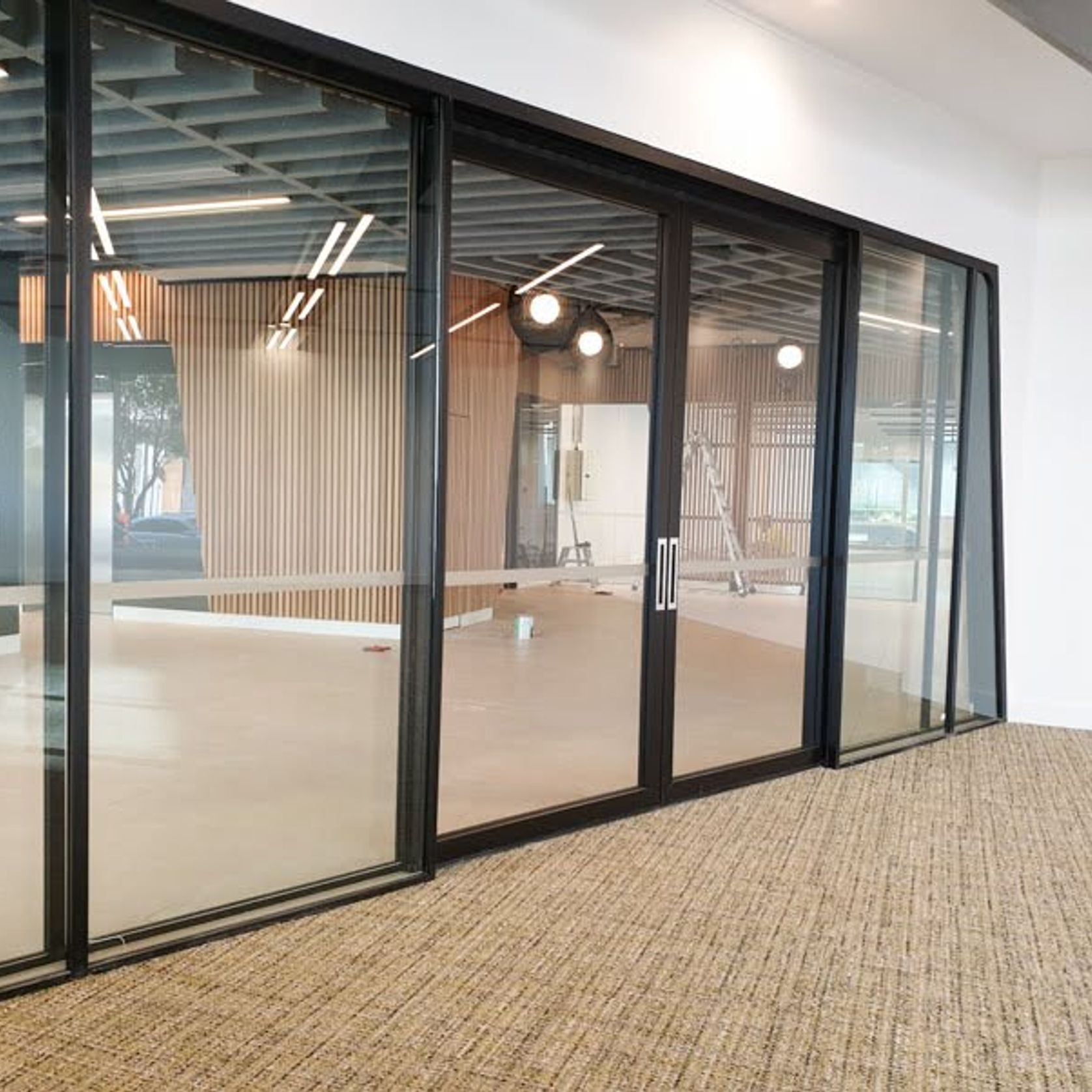 Acoustic Solid & Glass Sliding Doors gallery detail image