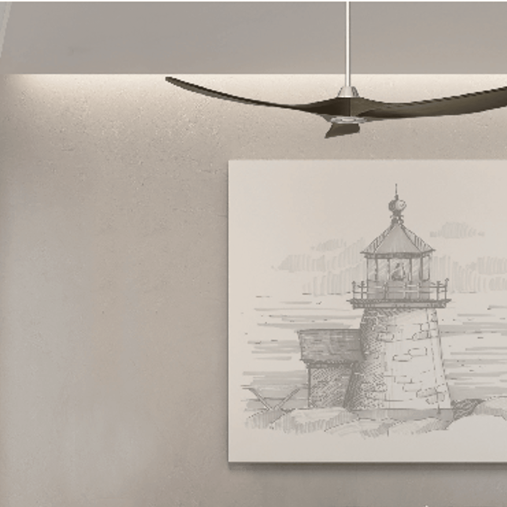 Milano SLIDER Ceiling Fan Junior Aged Pewter gallery detail image