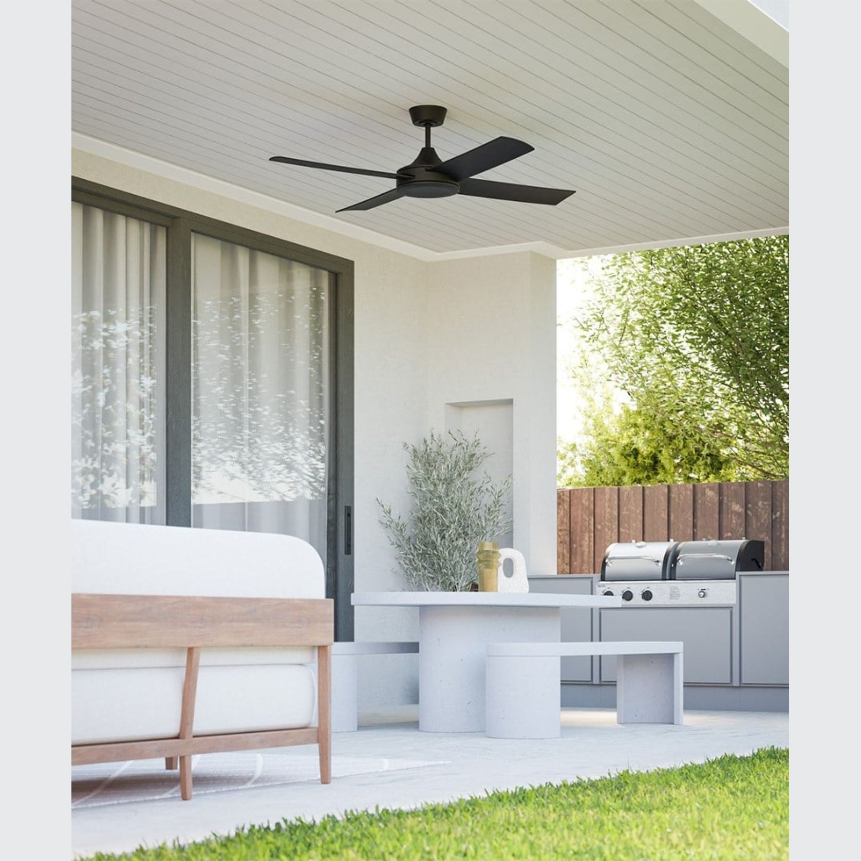 Breeze Silent AC Indoor/Outdoor Ceiling Fan gallery detail image