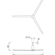 ARC Ceiling Fan by CEA gallery detail image
