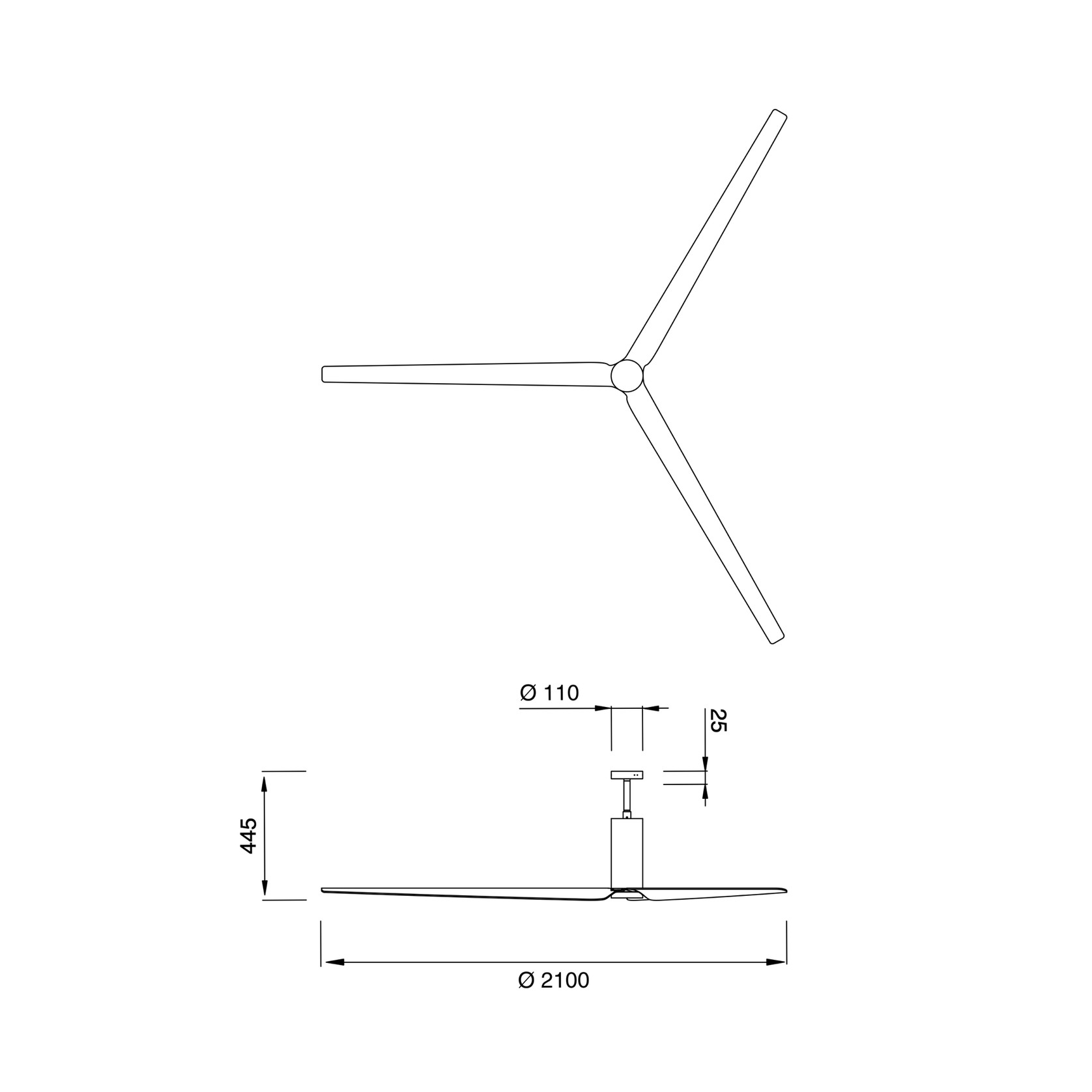 ARC Ceiling Fan by CEA gallery detail image