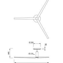 ARC Ceiling Fan by CEA gallery detail image