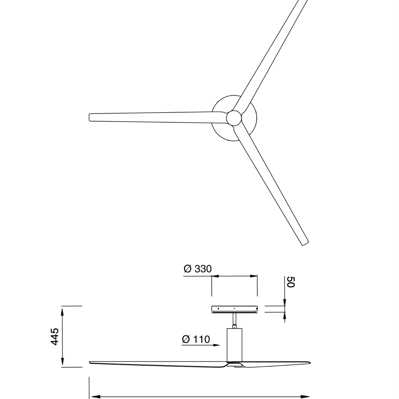 ARC Ceiling Fan by CEA gallery detail image