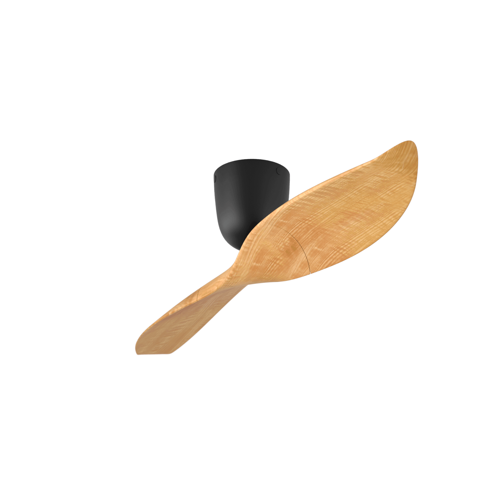 Aeratron AE2+ Ceiling Fan - Black/Light Timber Finish gallery detail image