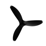 Aeratron AE3+ Ceiling Fan - Black gallery detail image