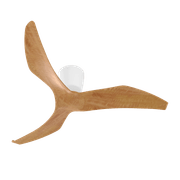Aeratron FR Ceiling Fan - White/Light Timber Finish gallery detail image