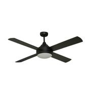 Milano DC  Matt Black + LED Light with 6 speed remote gallery detail image