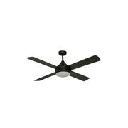 Milano DC  Matt Black + LED Light with 6 speed remote gallery detail image