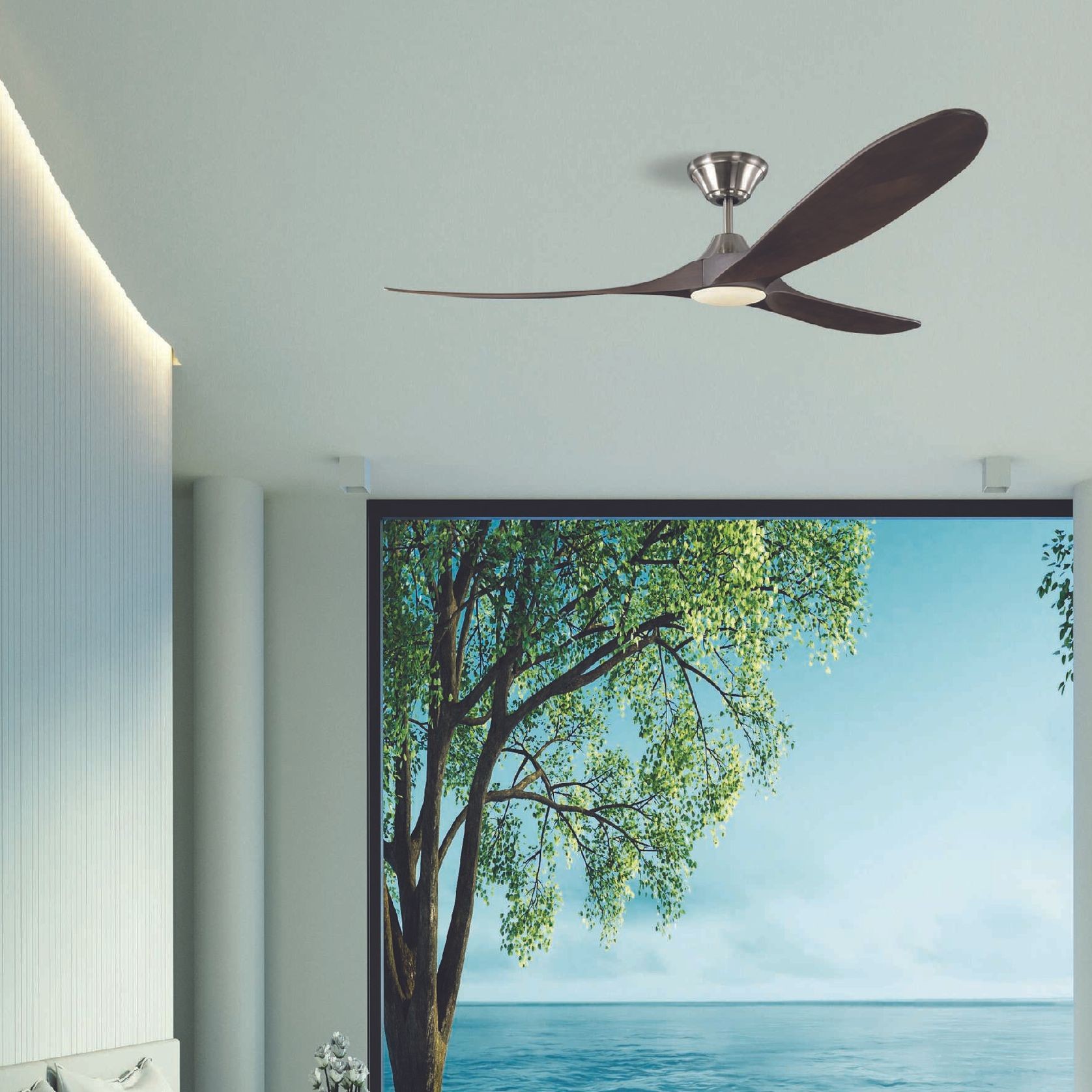 Milano SLIDER Ceiling Fan Junior Aged Pewter gallery detail image