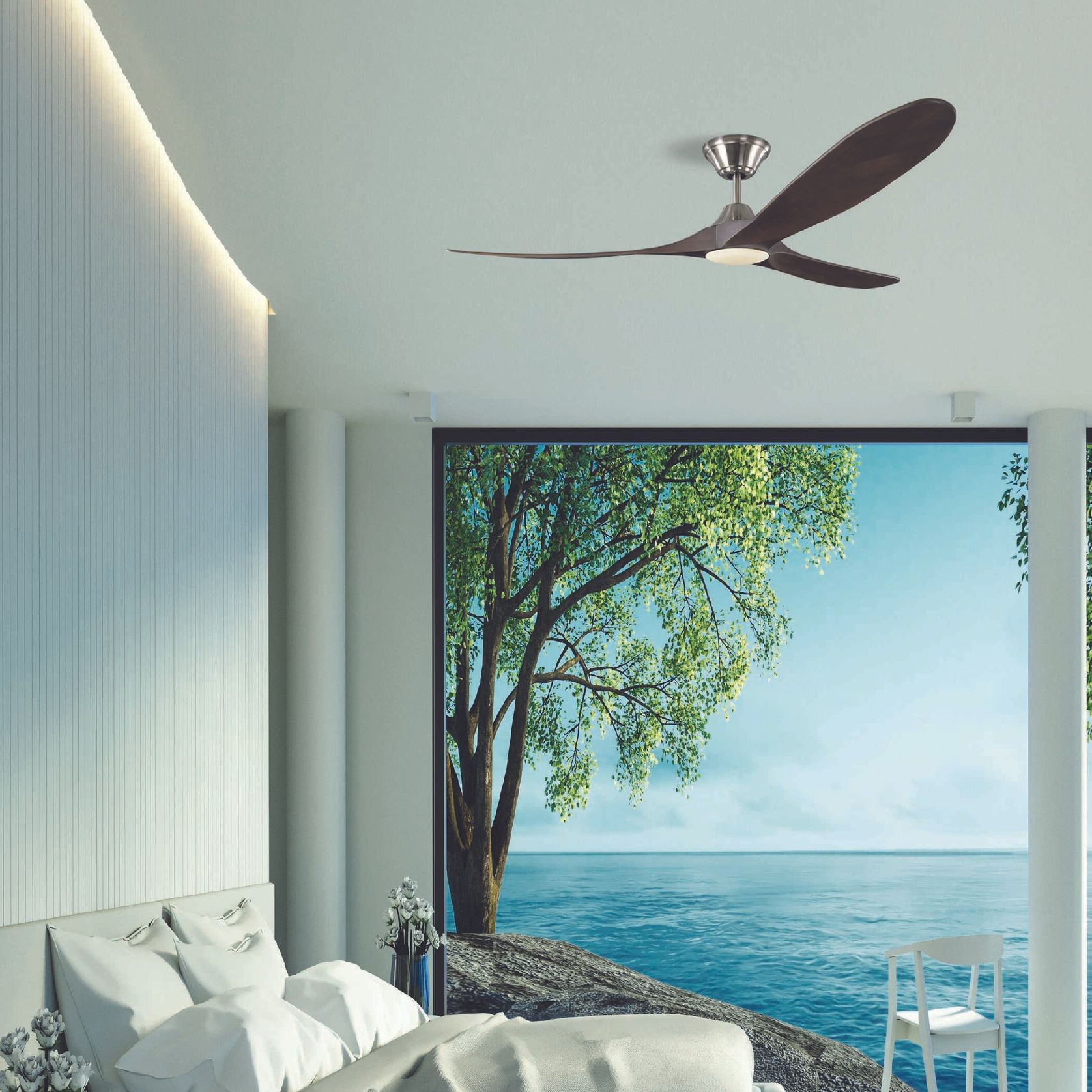 Milano SLIDER Ceiling Fan Junior Aged Pewter gallery detail image