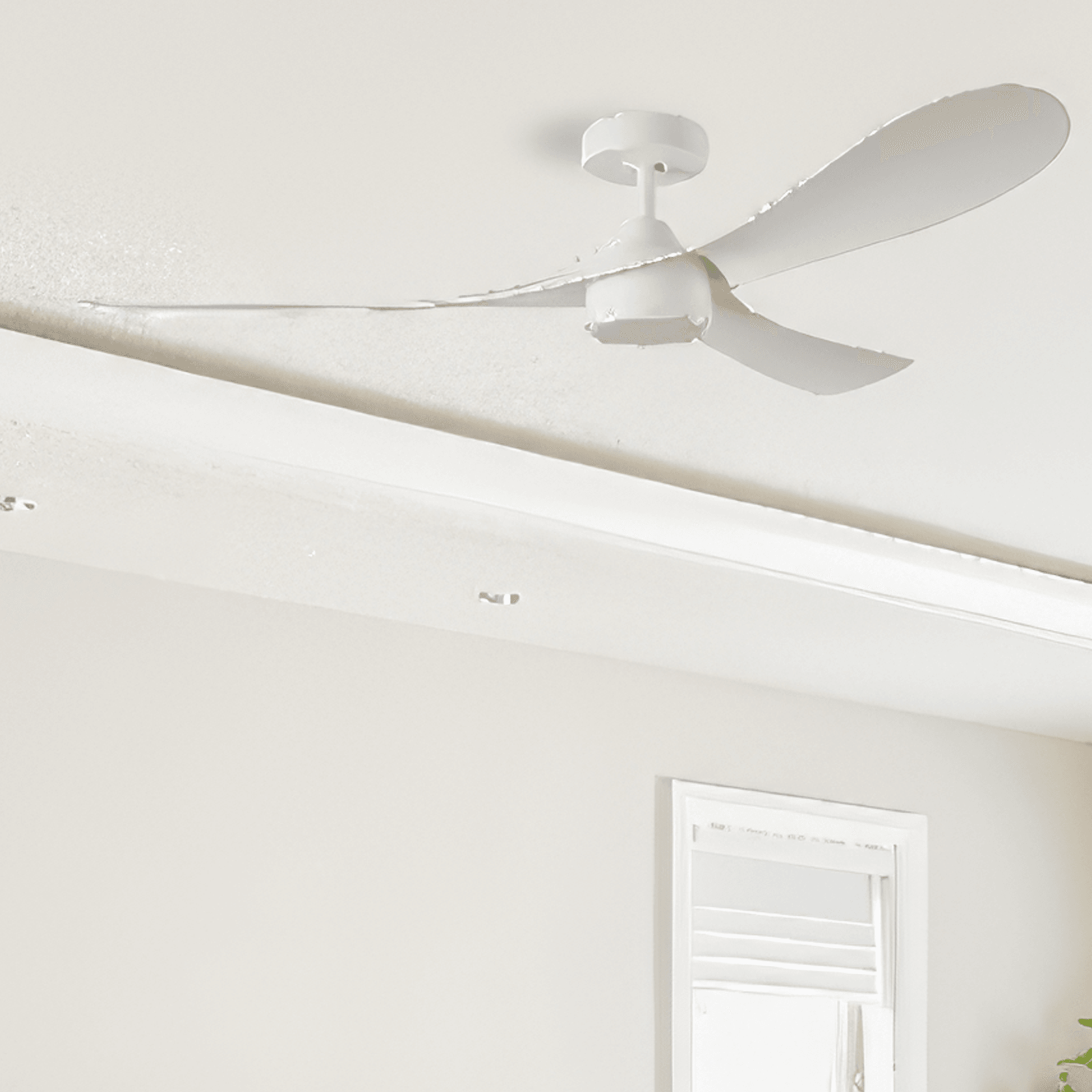 Milano SLIDER NOVA White (Solid Timber) Blade Fan - LE gallery detail image