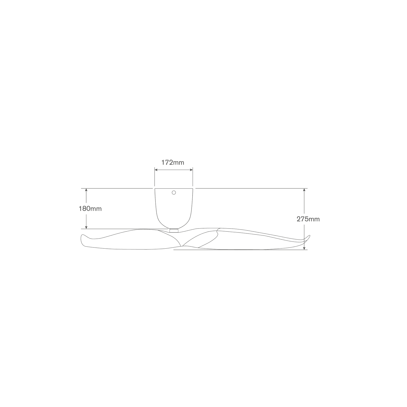 Aeratron AE2+ Ceiling Fan - Black/Dark Timber Finish gallery detail image