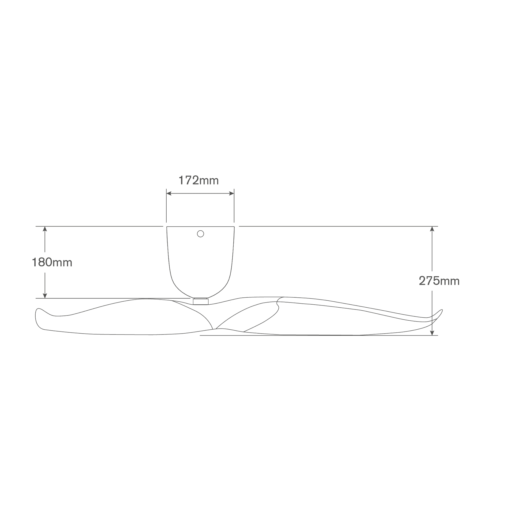 Aeratron AE2+ Ceiling Fan - Black/Dark Timber Finish gallery detail image