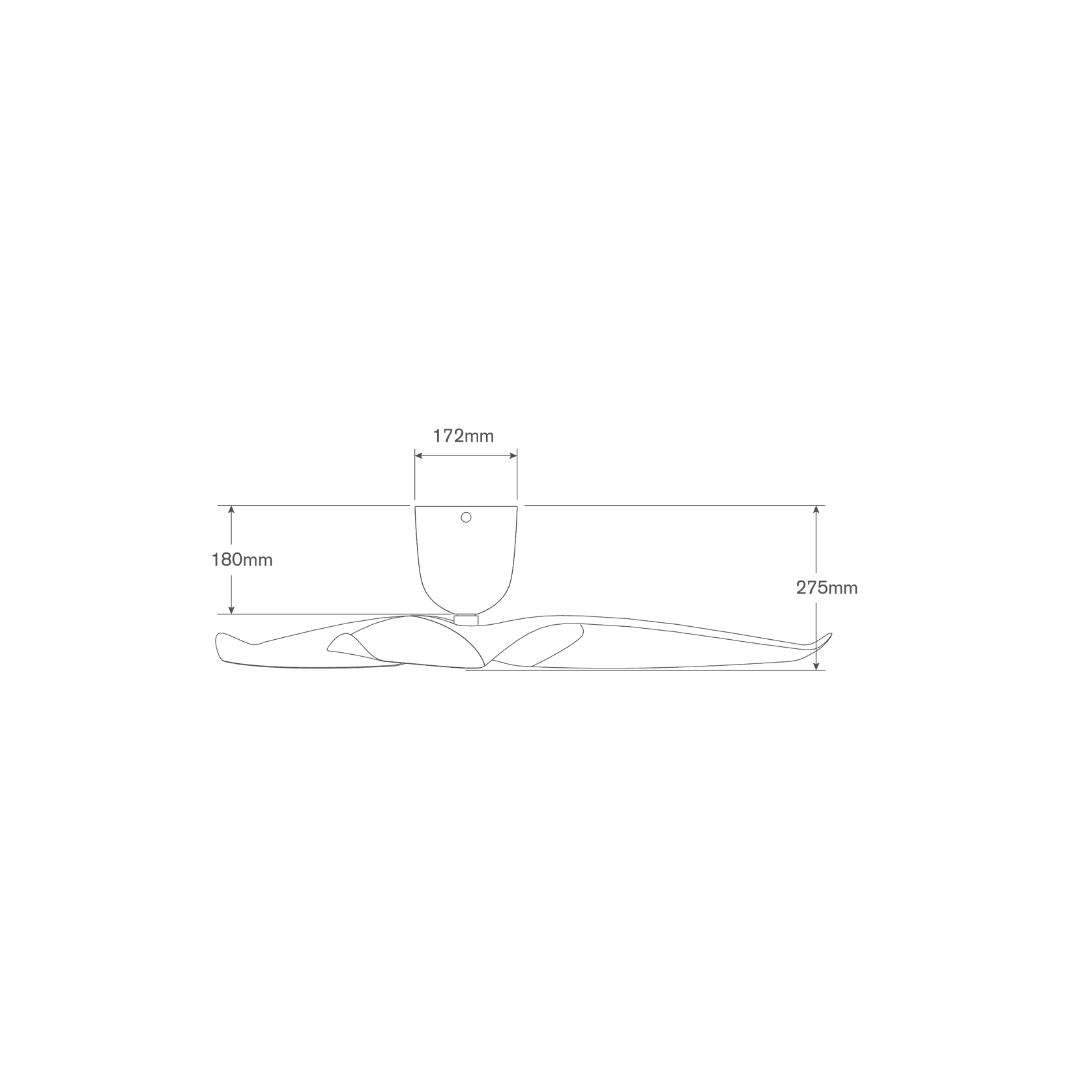 Aeratron AE3+ Ceiling Fan - Black/Dark Timber Finish gallery detail image