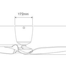 Aeratron FR Ceiling Fan - White/Light Timber Finish gallery detail image