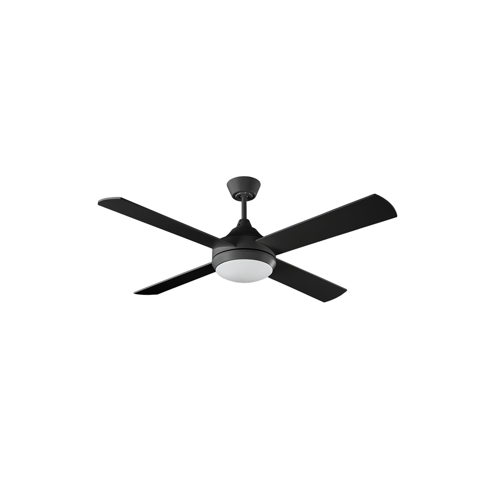 Milano Elite DC Black With (Dimmable LED) Light gallery detail image