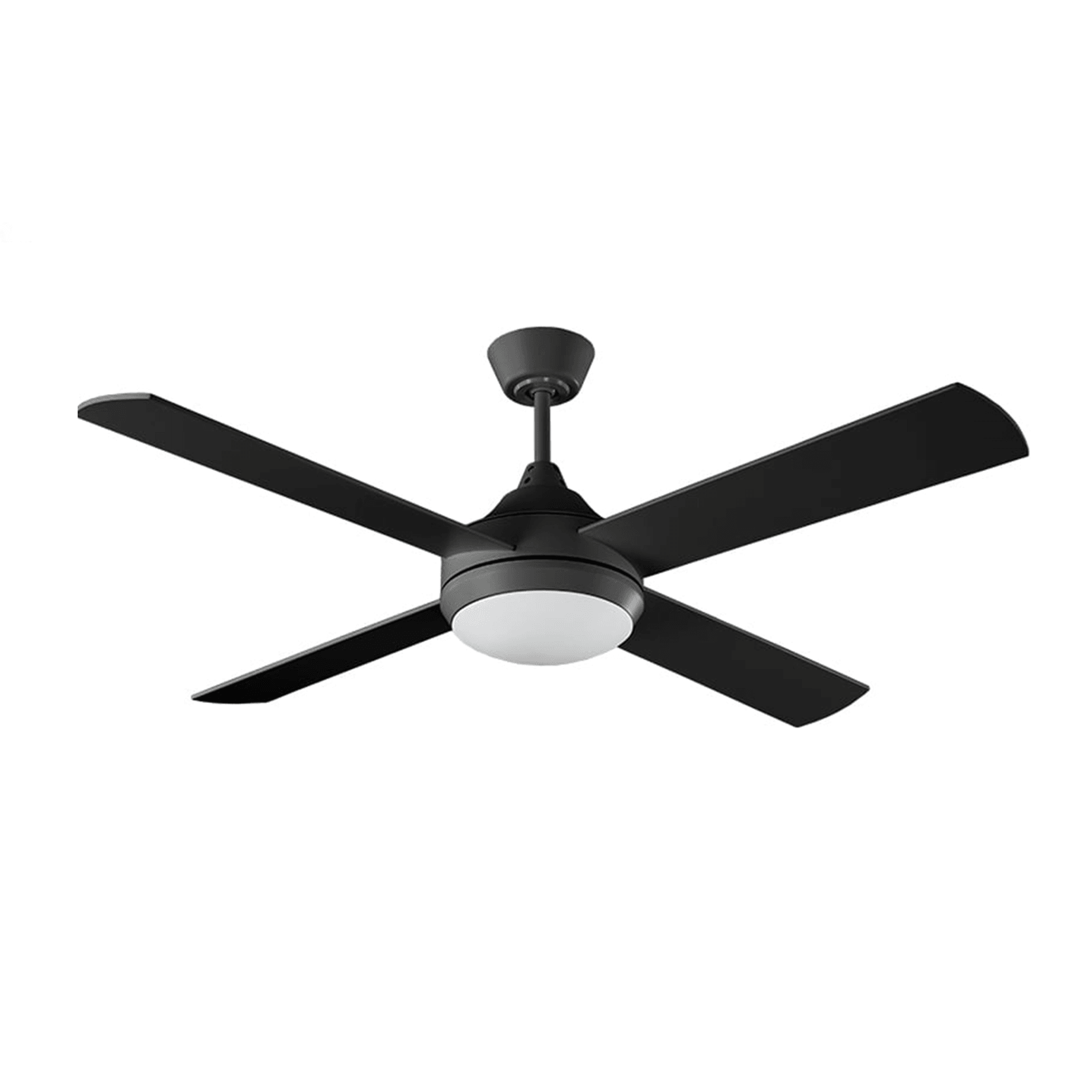 Milano Elite DC Black With (Dimmable LED) Light gallery detail image