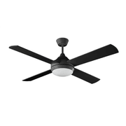 Milano Elite DC Black With (Dimmable LED) Light gallery detail image