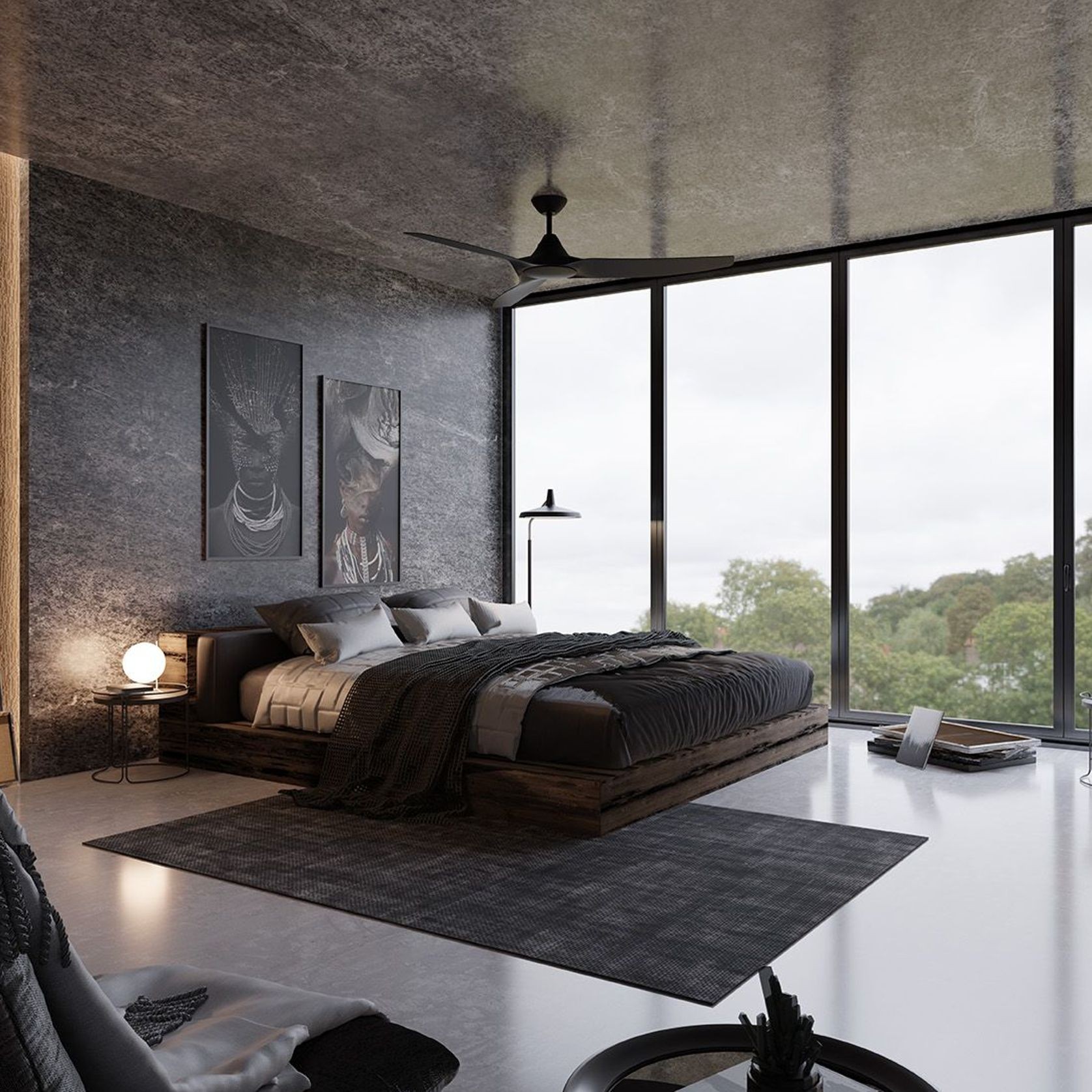 CloudFan Smart Indoor/Outdoor 3-Blade Ceiling Fan gallery detail image