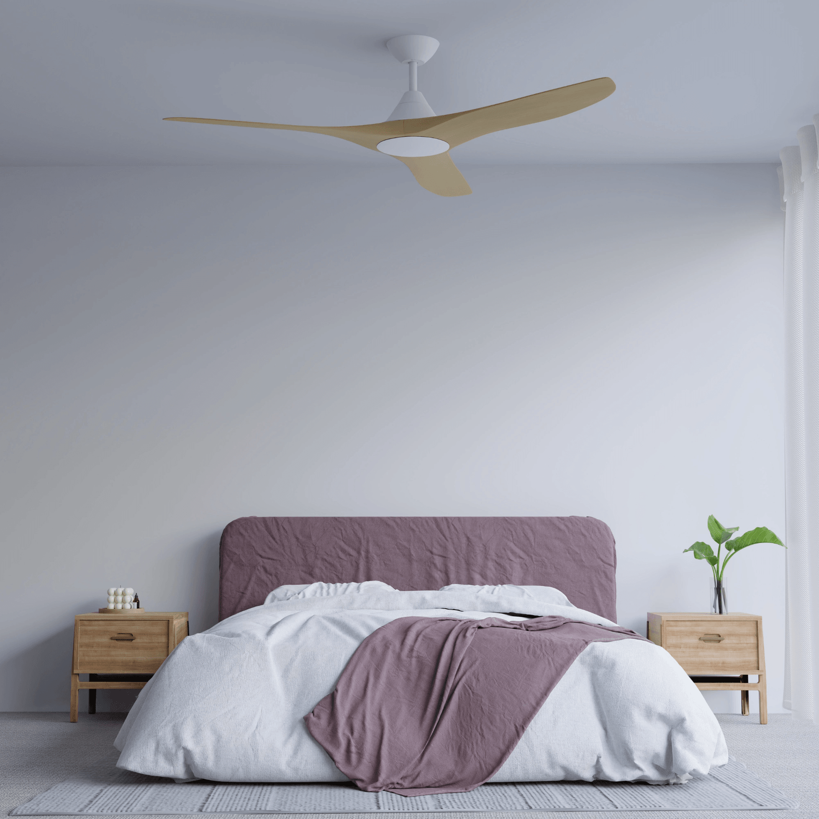 CloudFan Smart Indoor/Outdoor 3-Blade Ceiling Fan gallery detail image