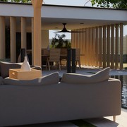 CloudFan Smart Indoor/Outdoor 3-Blade Ceiling Fan gallery detail image