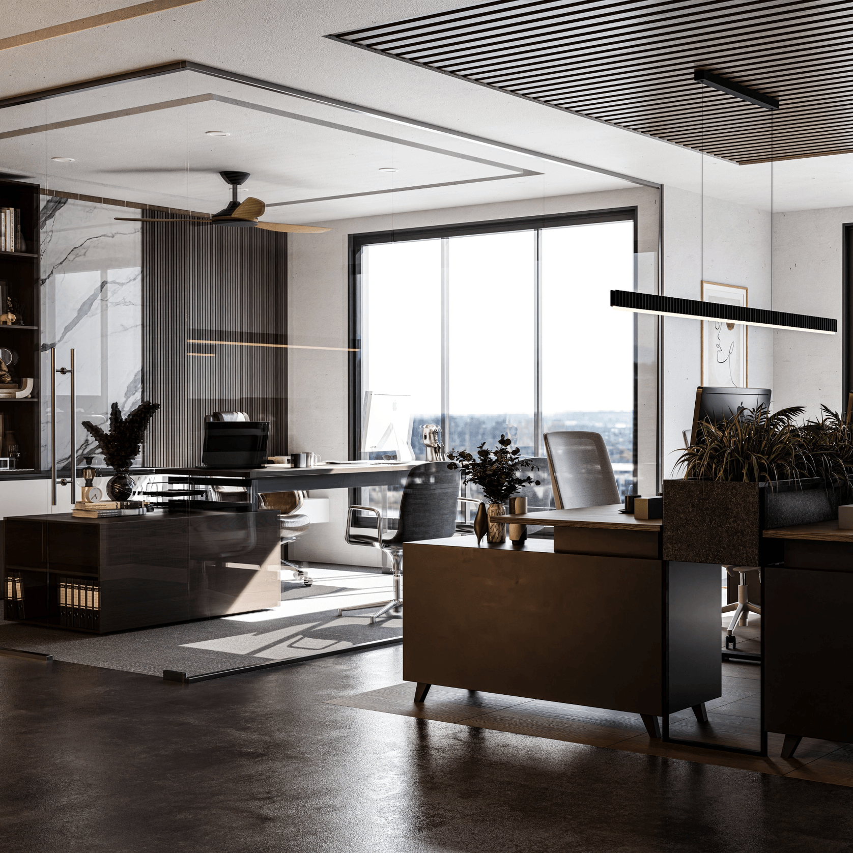 Condor Smart Indoor/Outdoor 3-Blade Ceiling Fan gallery detail image