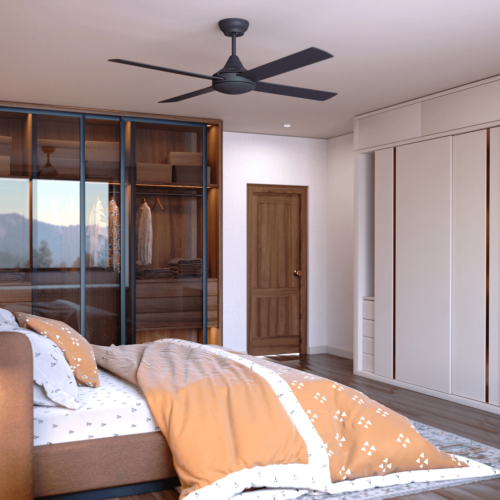 Heron 4-Blade Indoor/Outdoor Ceiling Fan gallery detail image