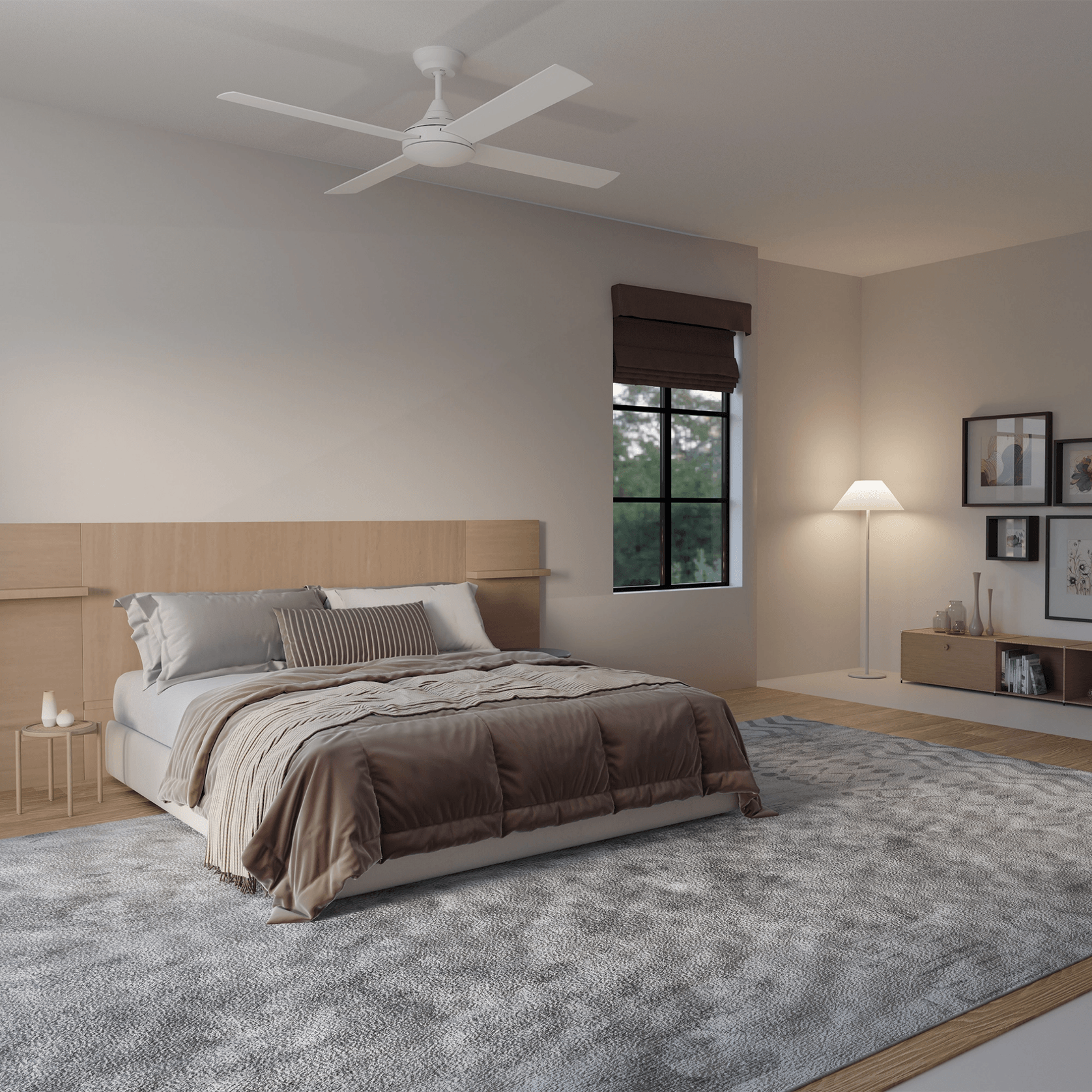 Heron 4-Blade Indoor/Outdoor Ceiling Fan gallery detail image