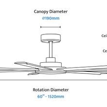 Alula Large Indoor/Outdoor 7-Blade Ceiling Fan gallery detail image