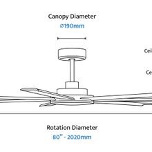 Alula Large Indoor/Outdoor 7-Blade Ceiling Fan gallery detail image