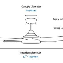 Breeze Silent DC Indoor/Outdoor Ceiling Fan gallery detail image