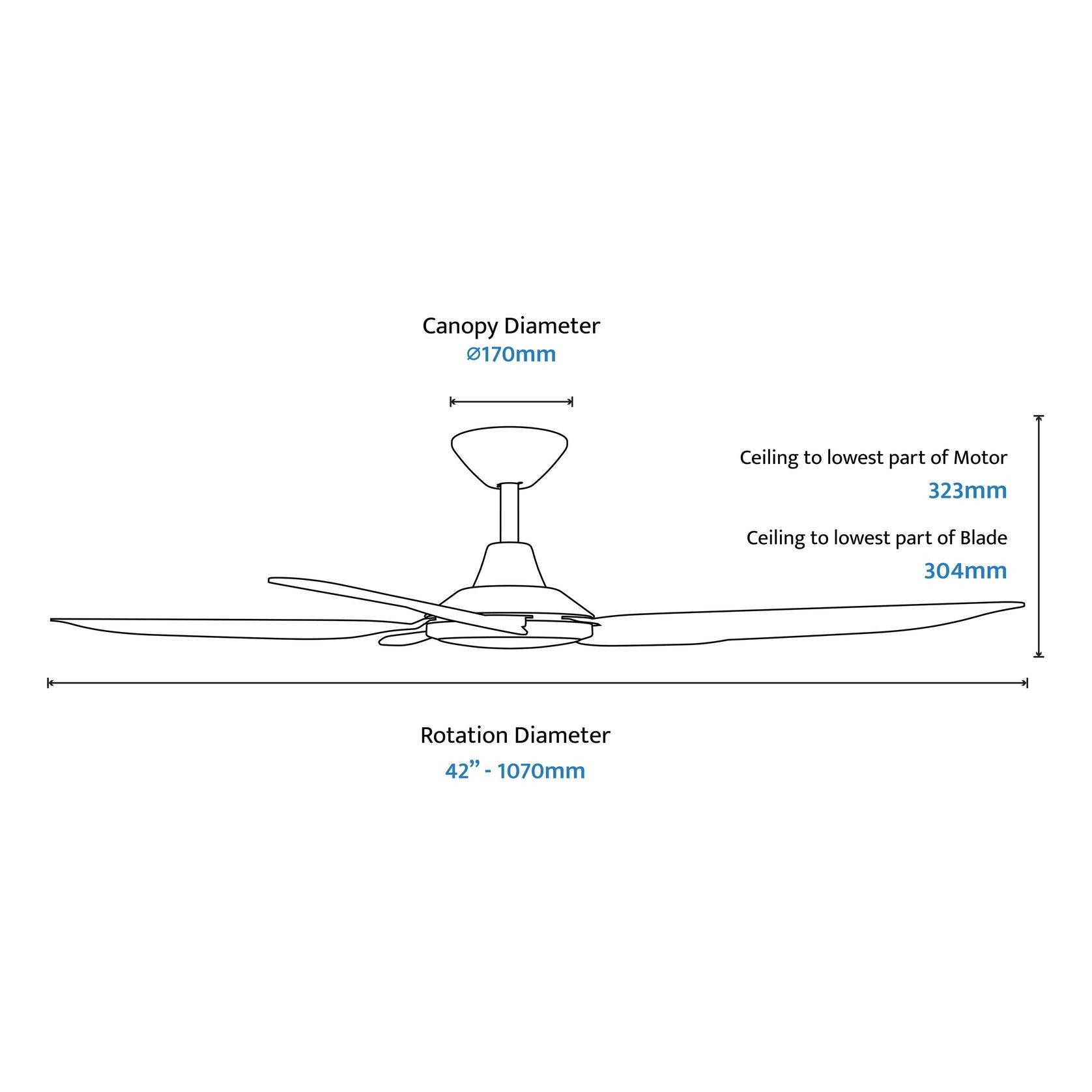 Storm 5-Blade Indoor/Outdoor Ceiling Fan gallery detail image