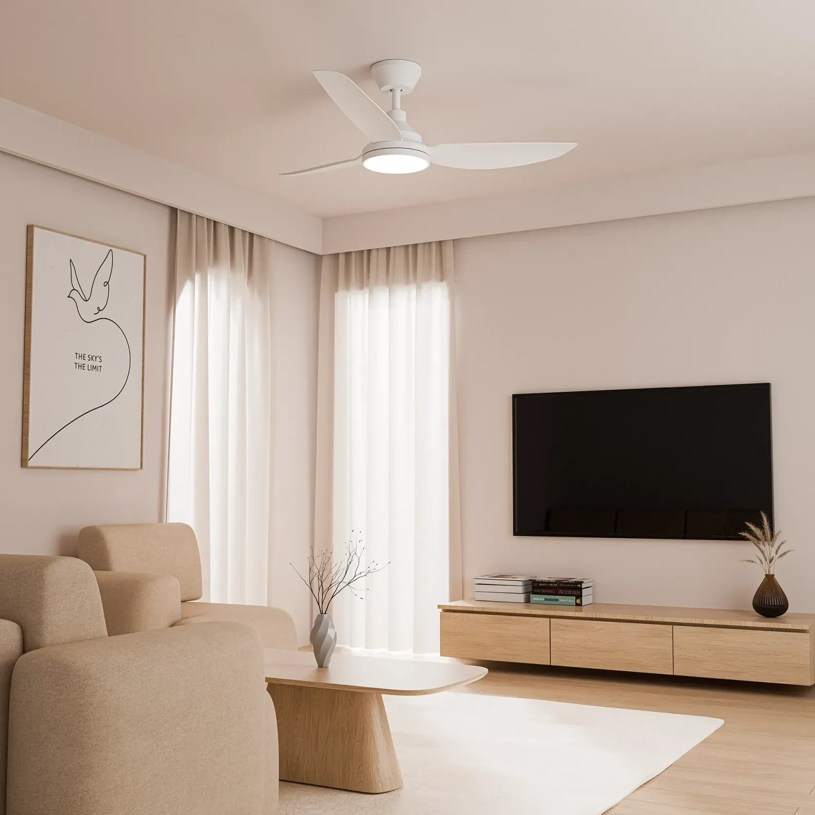 Clayfield Quick-Install 3-Blade Ceiling Fan gallery detail image