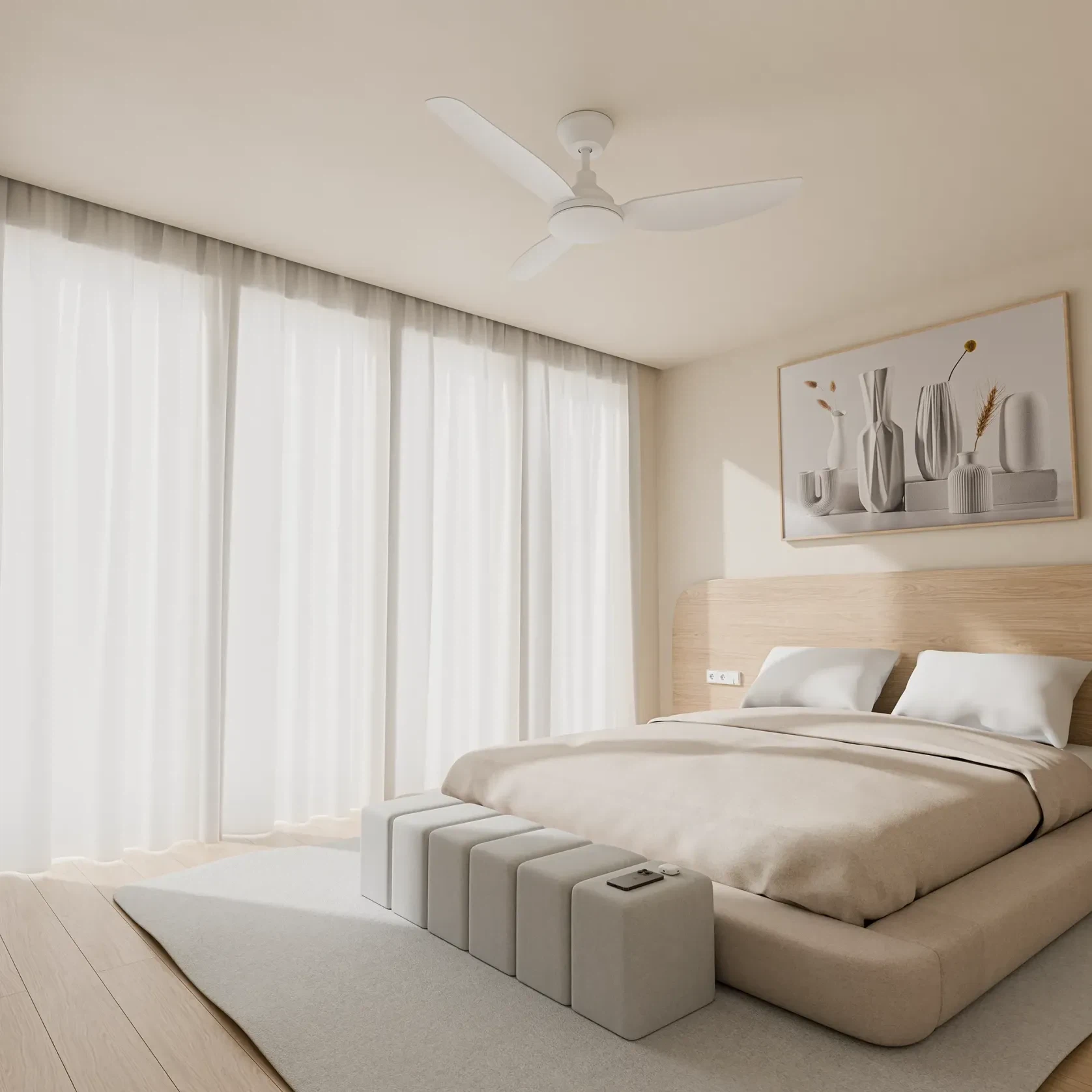 Clayfield Quick-Install 3-Blade Ceiling Fan gallery detail image