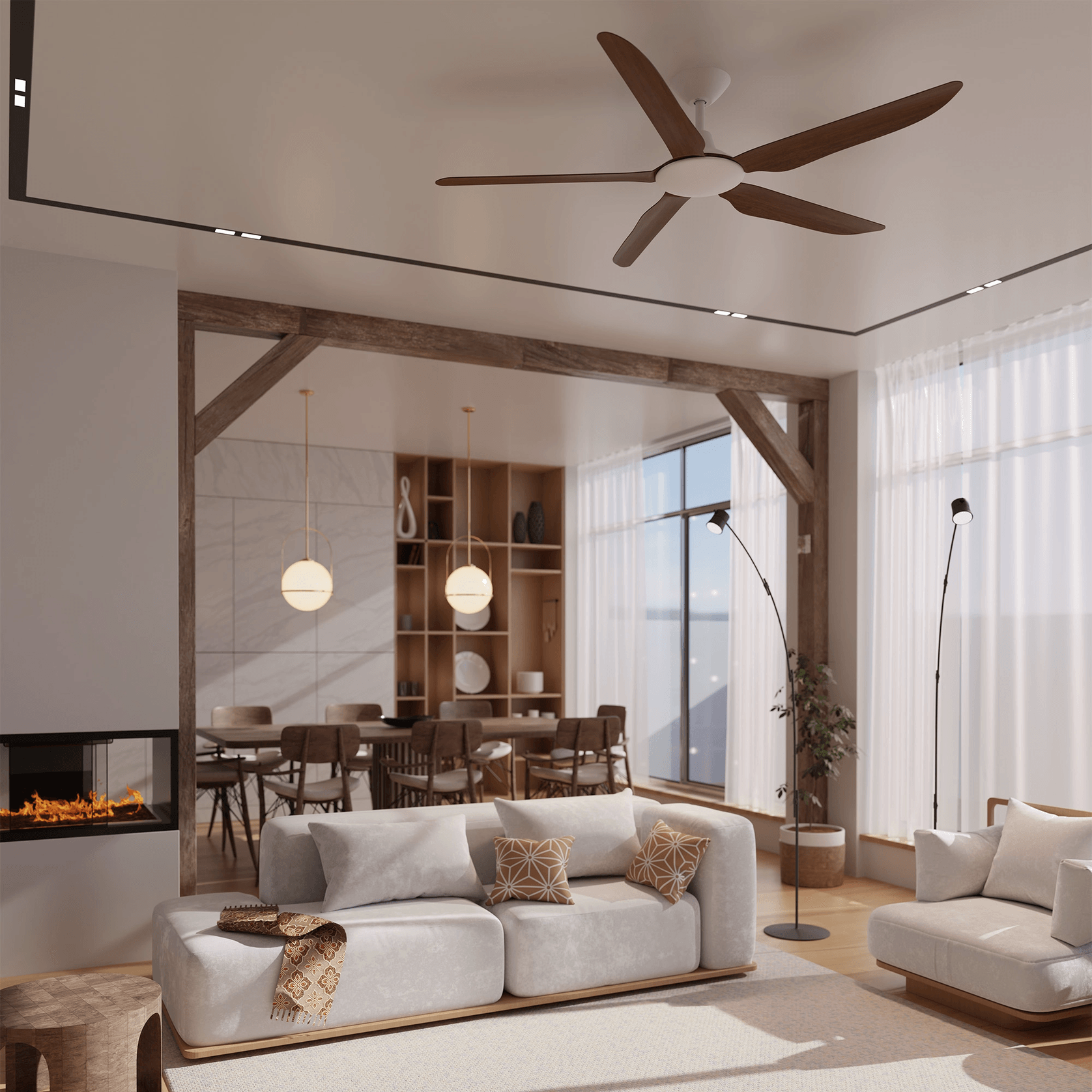 Storm 5-Blade Indoor/Outdoor Ceiling Fan gallery detail image