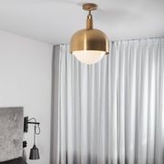 Forked Globe Ceiling Light - Shade/Opal gallery detail image