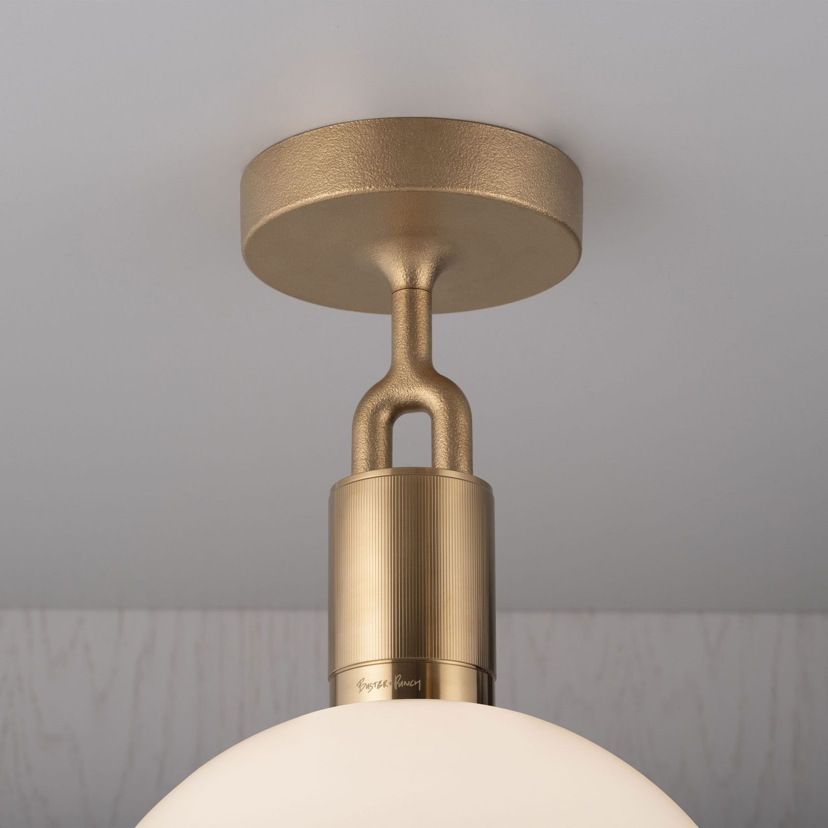 Forked Globe Ceiling Light | Opal gallery detail image