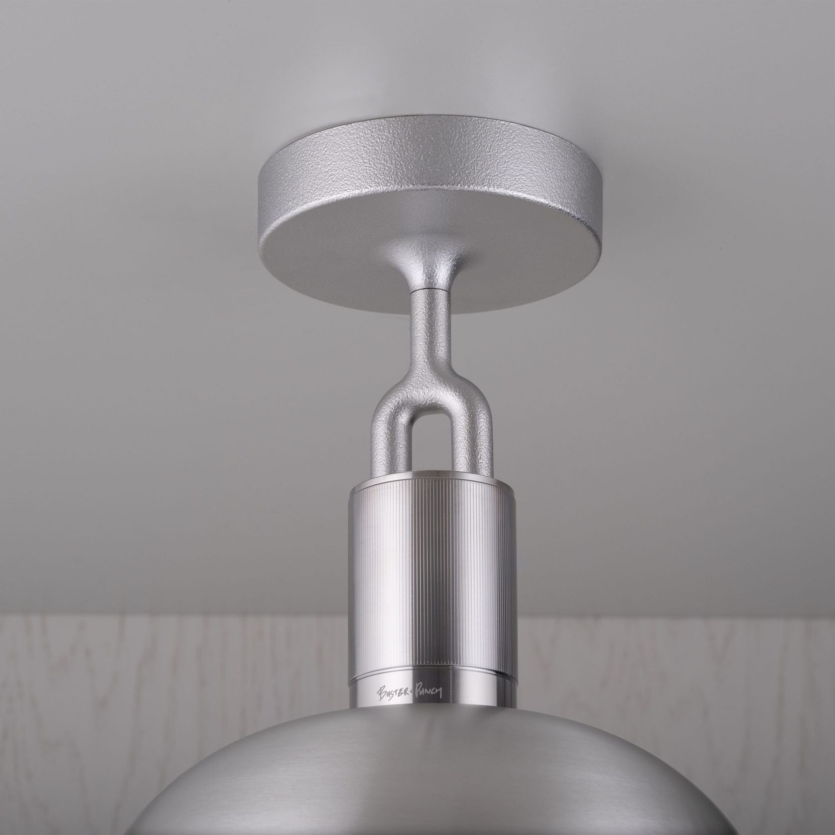 Shade Forked Globe Ceiling Light | Smoked gallery detail image
