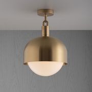 Forked Globe Ceiling Light - Shade/Opal gallery detail image