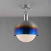Forked Globe Ceiling Light - Shade/Opal gallery detail image