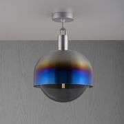 Shade Forked Globe Ceiling Light | Smoked gallery detail image