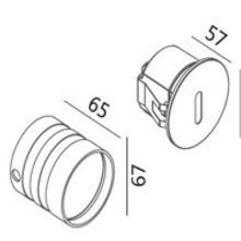 Round Slot in Wall Light gallery detail image