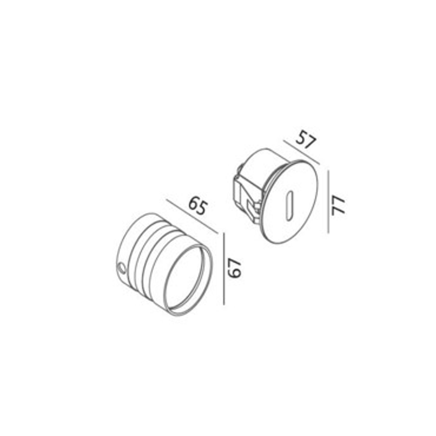 Round Slot Foot Light gallery detail image