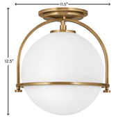 Hinkley Somerset 1L Semi-Flush Mount gallery detail image