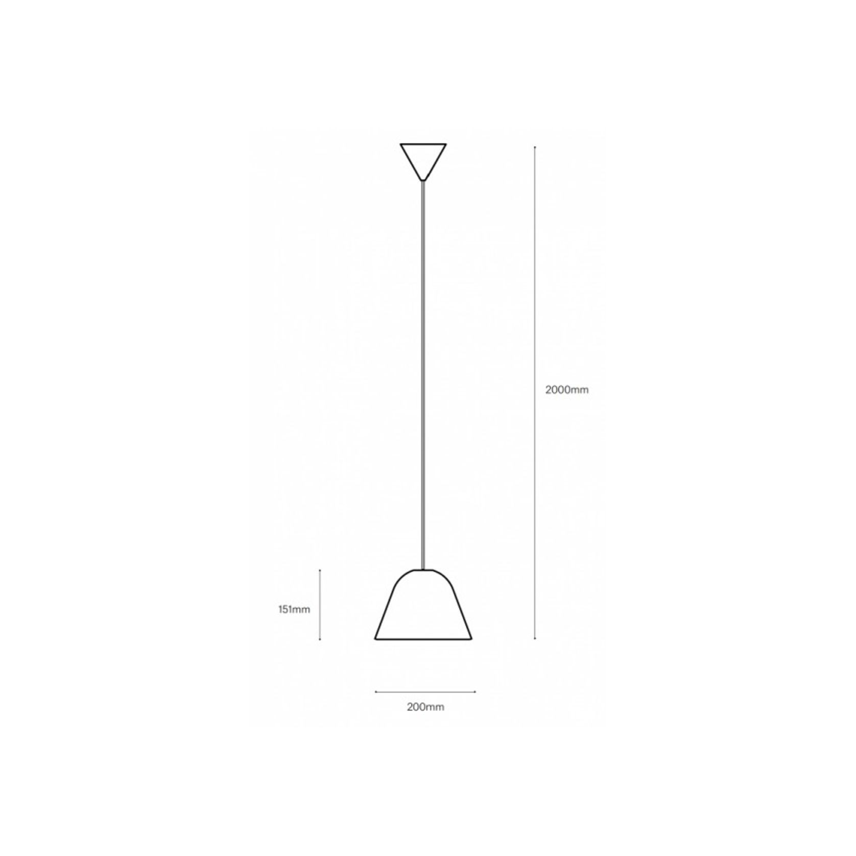 Okina Single Suspension Clay Pendant gallery detail image