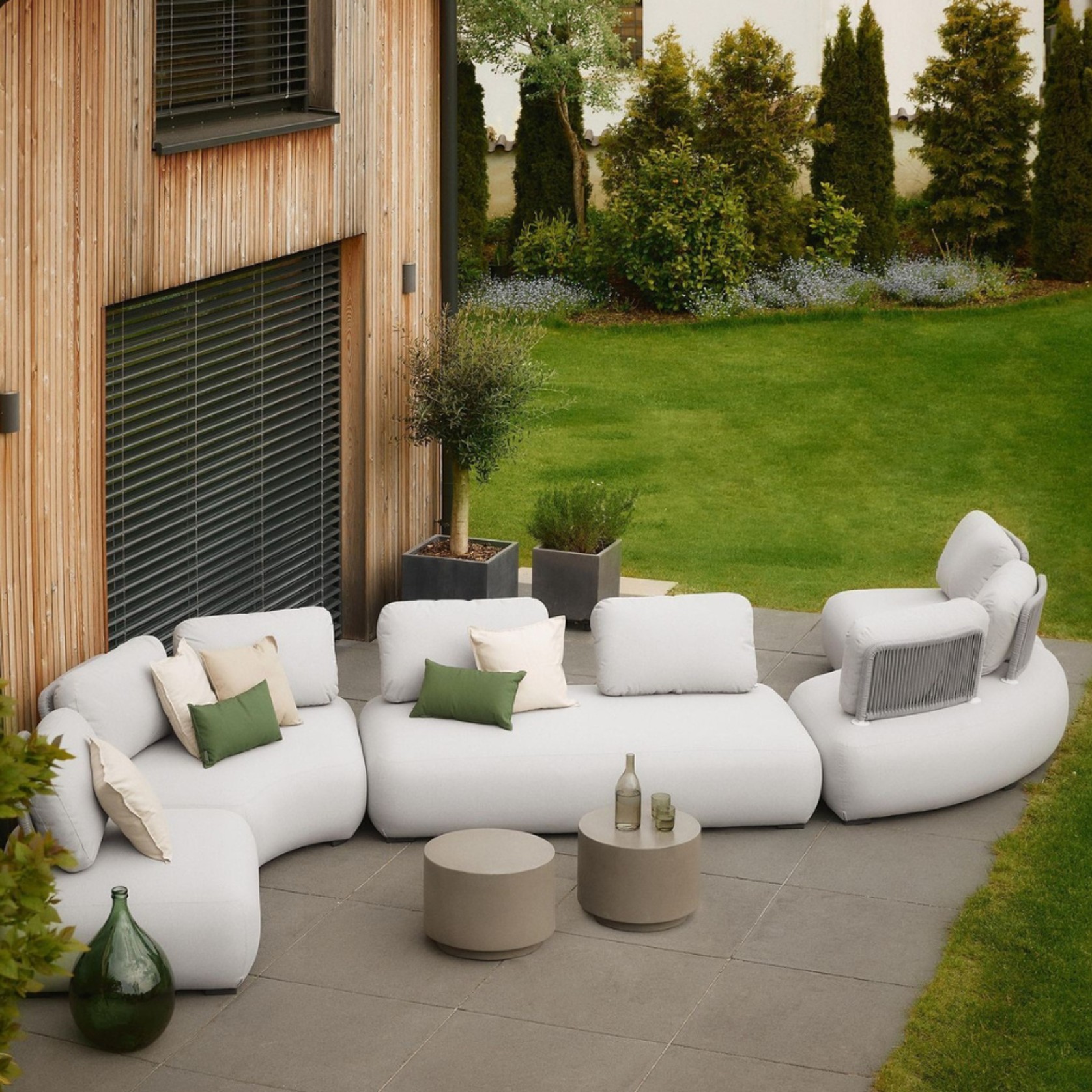 Ora Outdoor Chaise - Greige gallery detail image