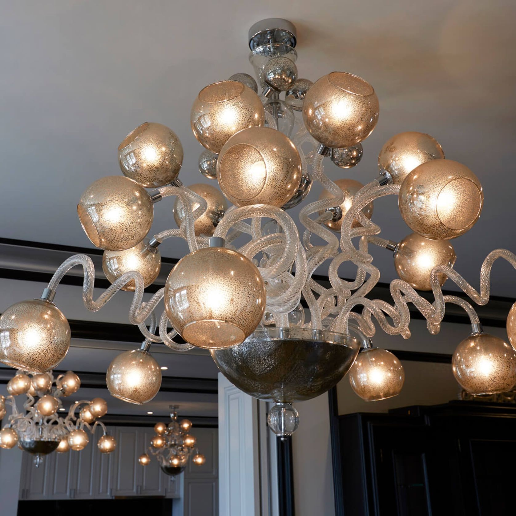 Bespoke Glass Chandelier gallery detail image